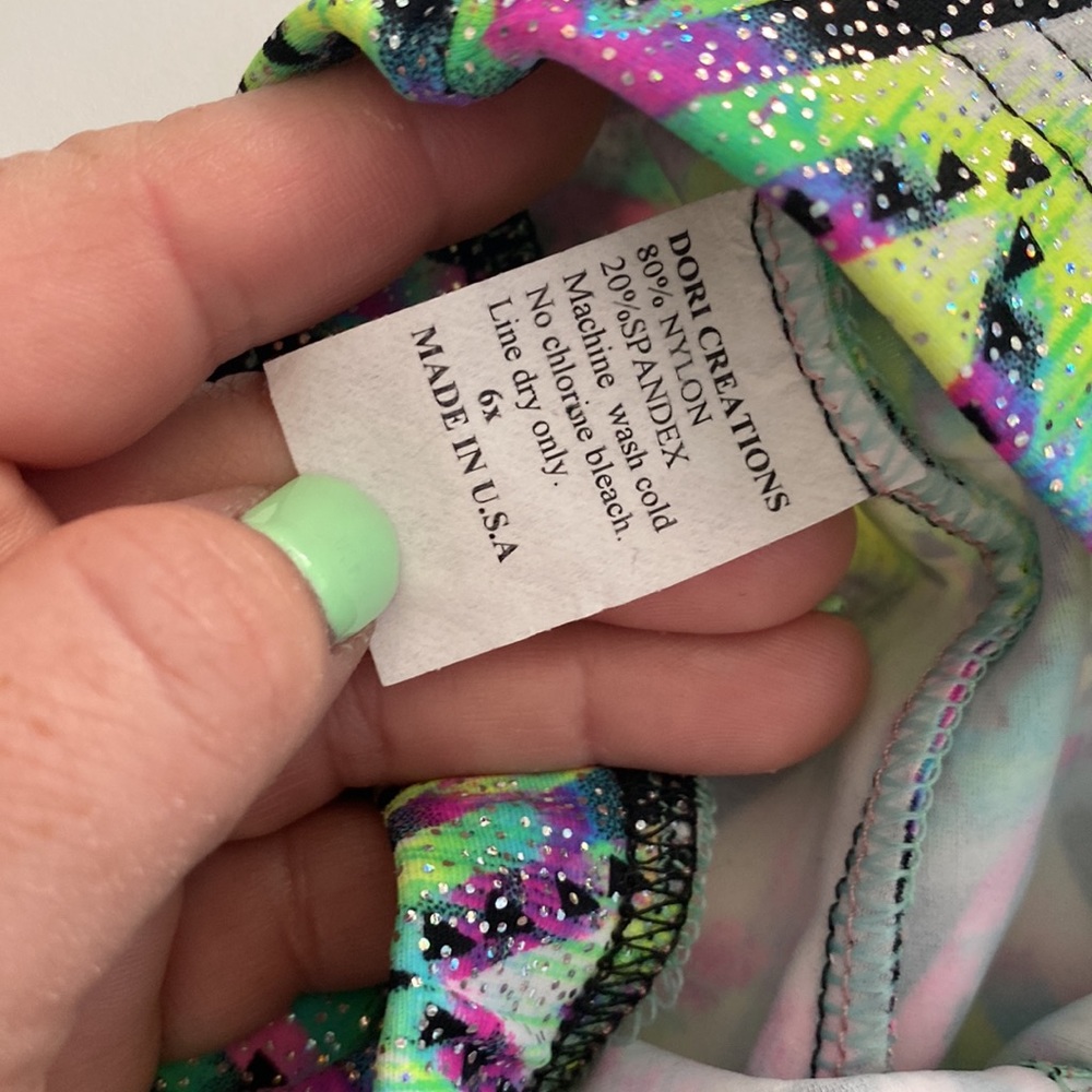 Girls Dori creations capri leggings 6x - Picture 7 of 8